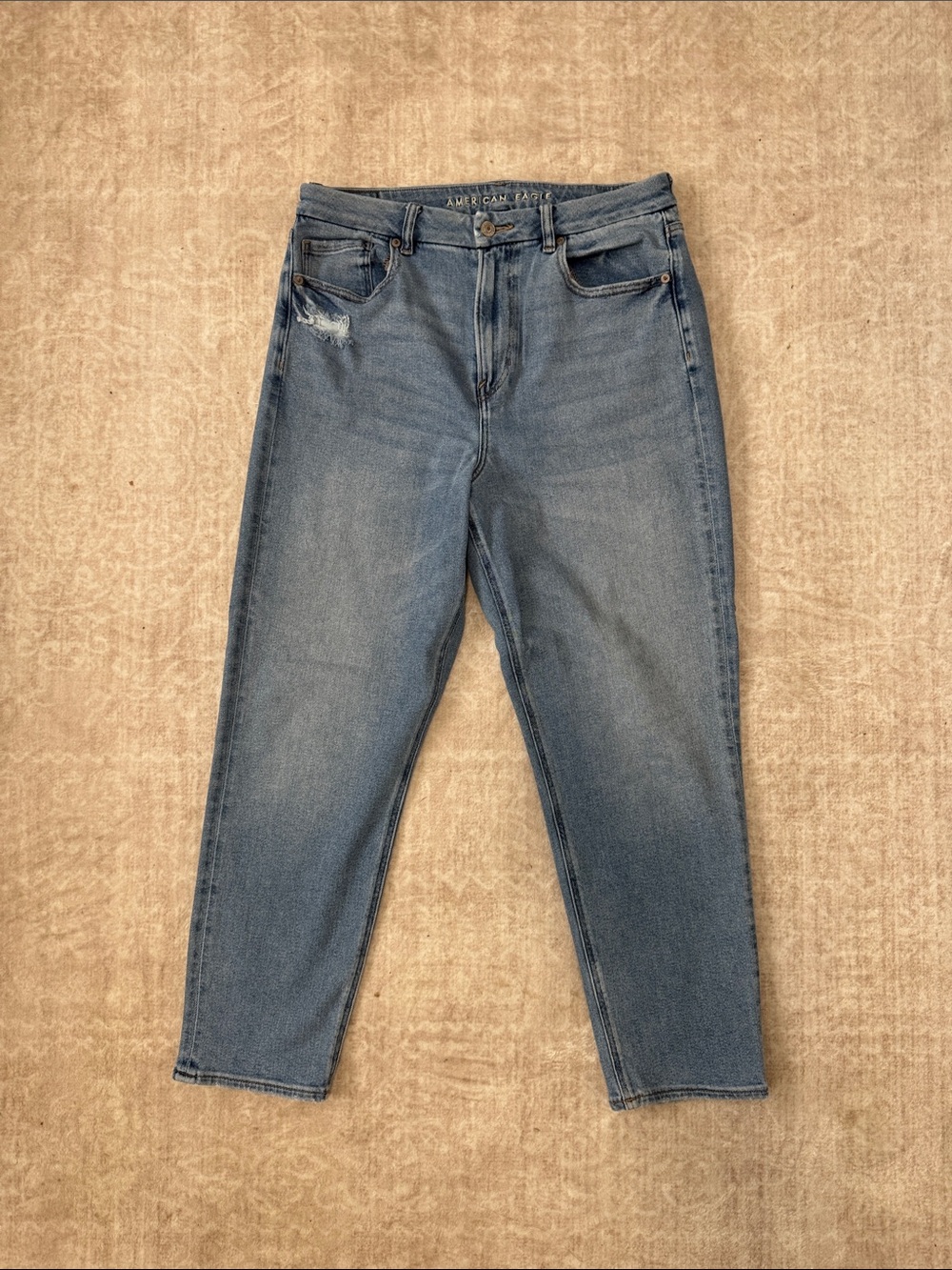 American Eagle Outfitters Women’s Light Blue Straight Leg Jeans